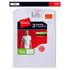 Hanes  ComfortSoft  L  Short Sleeve  Men's  V-Neck  white  Tee Shirt