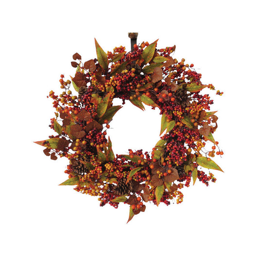 Fall Berry Wreath 24" (Pack of 4)