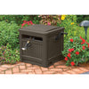 Suncast Smart Trak Brown Resin Free Standing Wicker Hideaway Hose Reel 225 ft. Capacity