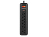Monster Just Power It Up 4 ft. L 6 outlets Surge Protector Black 1080 J