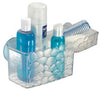 iDesign Pebblz 5.1 in. H X 5 in. W X 11 in. L Clear Bath Suction Basket