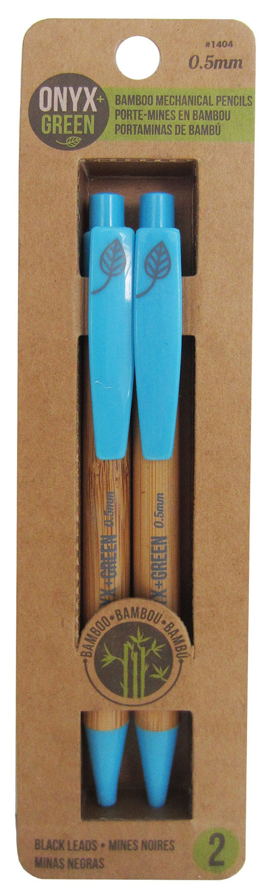 Onyx And Blue Corporation 1404 .5 MM Bamboo Pencils 2 Count
