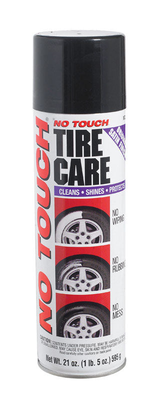 No Touch Tire Care Satin Finish Shines All Tire Cleaner/Protector Spray Form 21 oz.