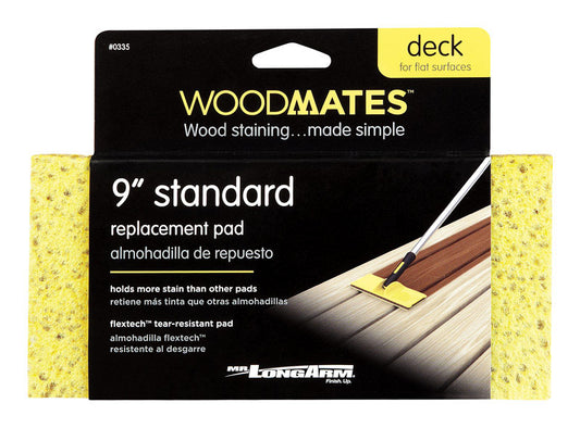 Woodmate's Foam Refill Replacement Wood Stain Pad 4 L x 9 W in. for Smooth Surfaces