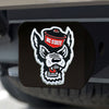 North Carolina State University Black Metal Hitch Cover - 3D Color Emblem