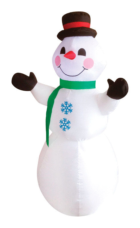 Occasions  Snowman  Christmas Inflatable  Polyester  White