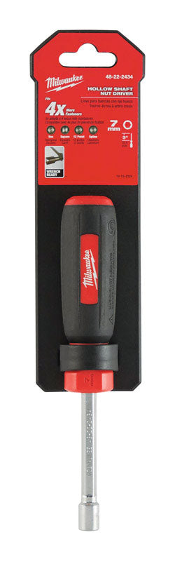 Milwaukee  7 mm Metric  Hollow Shaft Nut Driver  7 in. L 1 pc.