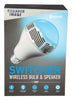 Sharper Image Multicolored 3W Wireless Bluetooth Medium Base LED Bulb with Speaker