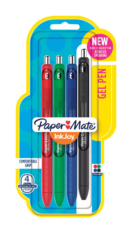 PaperMate Ink Joy Assorted Retractable Gel Pen 4 pk (Pack of 6)