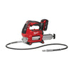 Milwaukee Metal Red 2-Speed Cordless Electric Grease Gun Kit 48 L in. Hose 18V 10,000 PSI