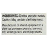 Woodstock Non-GMO Shelled and Unsalted Pumpkin Seeds - Case of 8 - 10.5 OZ
