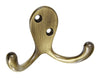 National Hardware Antique Brass Zinc 3 in. L Coat/Hat Hook 1 pk