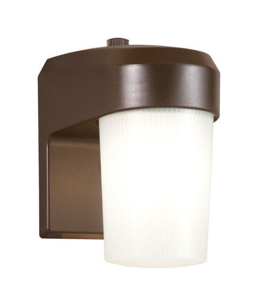 All-Pro Dusk to Dawn Hardwired Fluorescent Bronze Entry Light