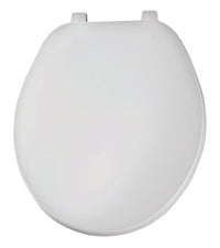 Asiento de inodoro de plástico blanco redondo Mayfair