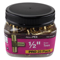 Apollo PRO 1/2 in. PEX Barb in to X 1/2 in. D PEX Barb Brass Tee