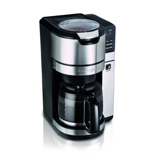Hamilton Beach 12 cup Black/Silver Grind and Brew Coffee Maker