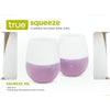 TRUE Squeeze Me White Silicone Stackable Wine Cup (Pack of 6)