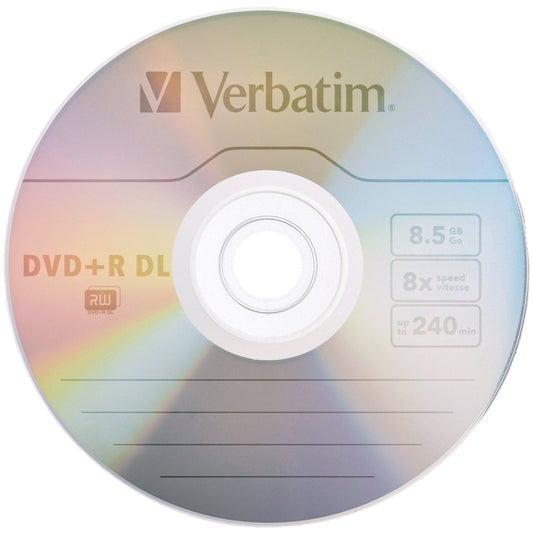 Verbatim  8.5 gigabyte DVD+R DL  5 pk