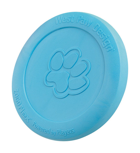 West Paw  Zogoflex  Blue  Zisc Disc  Synthetic Rubber  Frisbee  Large