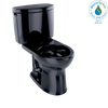TOTO® Drake® II Two-Piece Round 1.28 GPF Universal Height Toilet, Ebony - CST453CEF#51