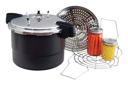 Granite Ware  Black/Silver  Aluminum  Pressure Cooker/Canner/Steamer Kit