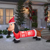 Gemmy Polyester Multicolored Dog with Presents LED Christmas Inflatable 66.14 W x 43.7 L in.