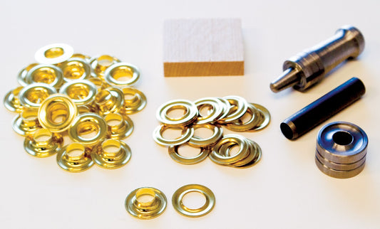Lord & Hodge 1073A-2 #2 Brass Handi-Grommet Kits 24 Count