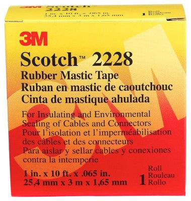 Rubber Mastic Tape, 1-In. x 10-Ft.