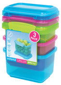 Sistema 41544 Snack Pack Assorted Colors 3 Count