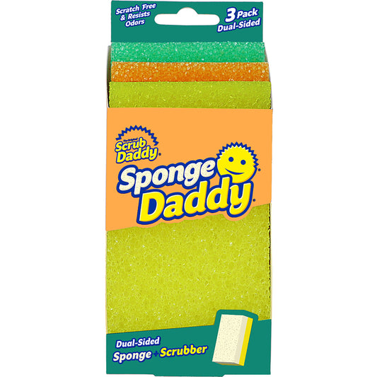 Scrub Daddy Sponge Daddy Heavy Duty Scrubber Sponge For All Purpose 3 pk