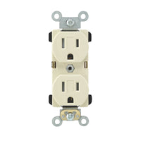 Leviton 15 amps 125 V Duplex Light Almond Outlet 5-15R 1 pk