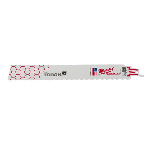 Milwaukee The Torch 9 in. Bi-Metal Reciprocating Saw Blade 14 TPI (Pack of 10)