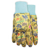 MidWest Quality Gloves Youth Jersey Garden Black/Yellow Gloves (Pack of 6)