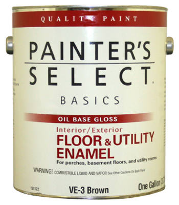 Value Floor & Utility Enamel, Oil-Base, Tile Red, 1-Gal. (Pack of 2)