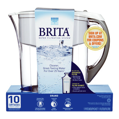 Brita Grand 10 cups White Water Filtration Pitcher