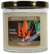 Candle lite 4166138 8 Oz 3-Wick Exotic Vanilla Royale Classics? Jar Candle With Metal Lid (Pack of 3)