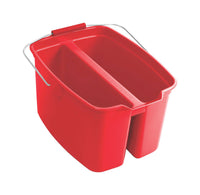 Rubbermaid Commercial  19 qt. Rectangular Double Pail  Red