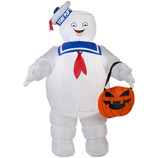Ghostbusters  Airblown  Stay Puft Marshmallow Man  Lighted whte  Halloween Inflatable  42.12 in. H x 27.56 in. W