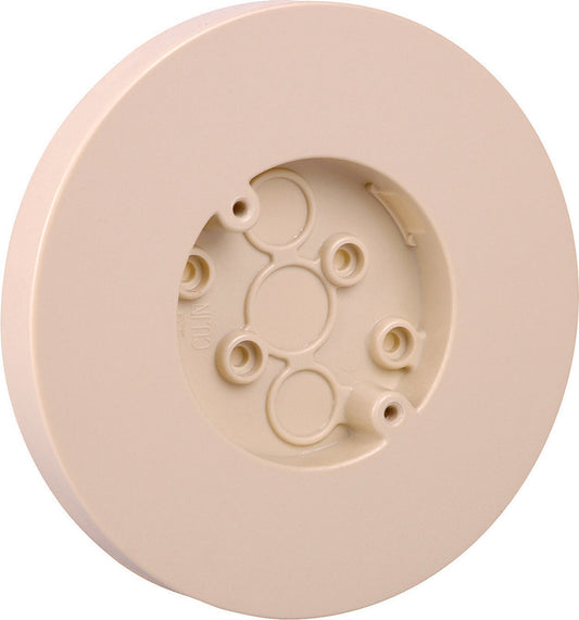 Carlon  6-1/2 in. Round  Plastic  2 gang Surface Mount Box  Ivory