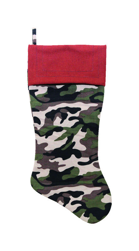 Dyno Camo Phrase Stockings Green/Brown Polyester 1 (Pack of 12)