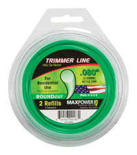 MaxPower RoundCut Commercial Grade 0.080 in. Dia. x 40 ft. L Trimmer Line (Pack of 10)