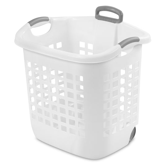 Sterilite Corporation Plastic White Laundry Basket 14 gal. Capacity, 22-1/8 x 16-3/4 in. (Pack of 4)