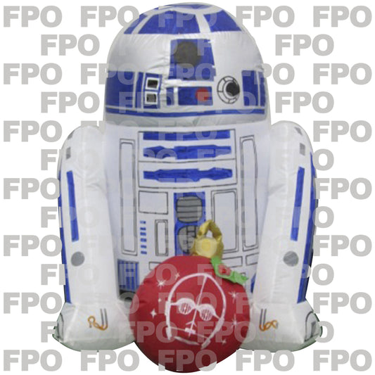 Gemmy  Star Wars R2D2 with Ornament  Christmas Inflatable  Fabric  1 pk Multicolored