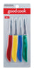 Good Cook  Assorted Colors  Stainless Steel  Paring Knife