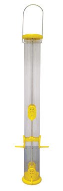 Droll Yankees Ring Pull Nyjer Bird Seed Feeder 2.5 In. Dia 6 Ports Yellow