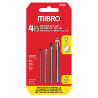 MIBRO Glass and Tile Bit Set 4 pc