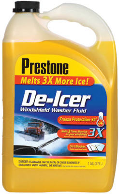 Prestone Windshield Cleaner/De-Icer Liquid 1 gal. (Pack of 6)