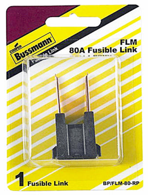 Male Termination Fusible Link, Black, 80-Amp