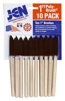 Jen 1 in. W Chiseled Paint Brush (Pack of 10)