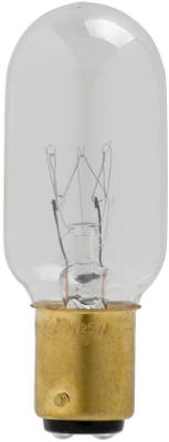 Tubular Light Bulb, Clear, 195 Lumens, 25-Watts (Pack of 6)